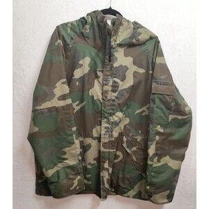 US Military ECWCS Gen 1 Woodland Camo Cold Weather Parka Tennier Large Regular